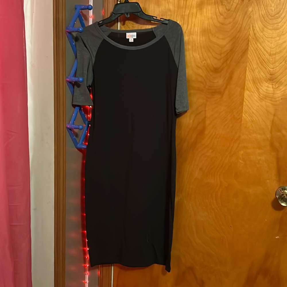Dress, Brand LuLaRoe, Colors Black,Grey, Size Medium
